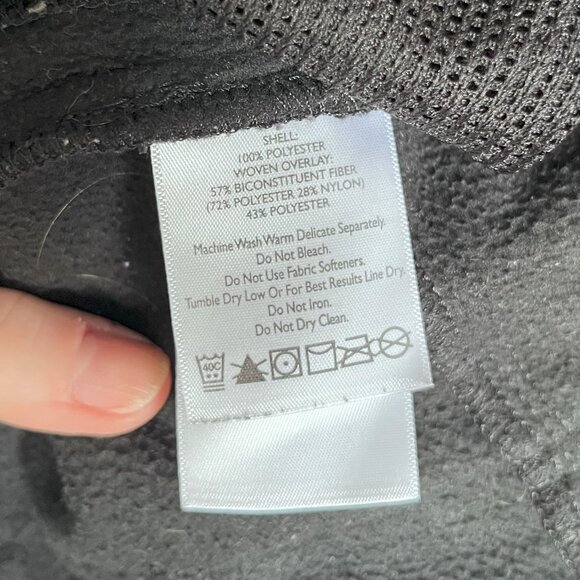 Eddie Bauer Women’s Black Fleece Jacket Medium – Quilted Details - Picture 10 of 11